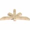 Ekena Millwork Davenport Rough Sawn Timber Gable Bracket, Douglas Fir, 72"W x 36"H x 6"D x 6"F, 12/12 Pitch GBW072X36X0606DAV00RDF - alternate 2
